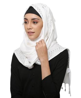 Viscose  Muslim Islamic Fancy Stylish Casual Hijab Scarf For Women Girls 2