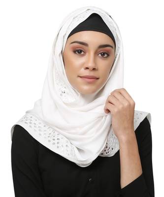 Viscose  Muslim Islamic Fancy Stylish Casual Hijab Scarf For Women Girls 3