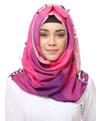 Viscose  Muslim Islamic Fancy Stylish Casual Hijab Scarf For Women Girls 3