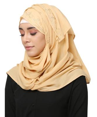 Viscose  Muslim Islamic Fancy Stylish Casual Hijab Scarf For Women Girls 2