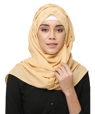 Viscose  Muslim Islamic Fancy Stylish Casual Hijab Scarf For Women Girls 3