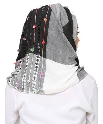 Viscose  Muslim Islamic Fancy Stylish Casual Hijab Scarf For Women Girls 4