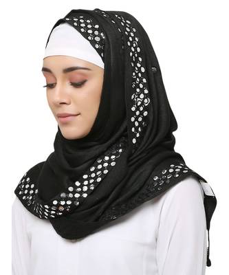 Viscose  Muslim Islamic Fancy Stylish Casual Hijab Scarf For Women Girls 2