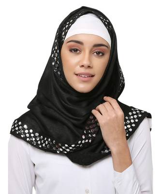 Viscose  Muslim Islamic Fancy Stylish Casual Hijab Scarf For Women Girls 3