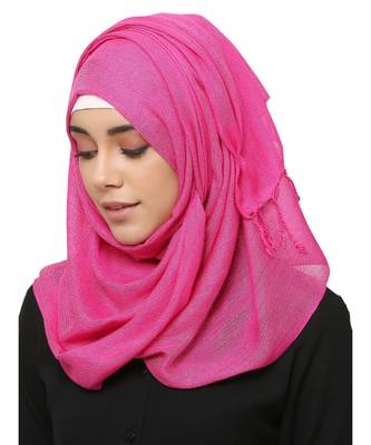 Viscose  Muslim Islamic Fancy Stylish Casual Hijab Scarf For Women Girls 2