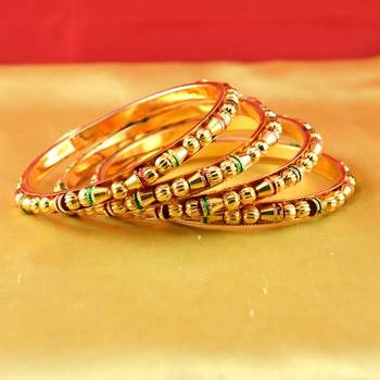 gold platted bangles  1