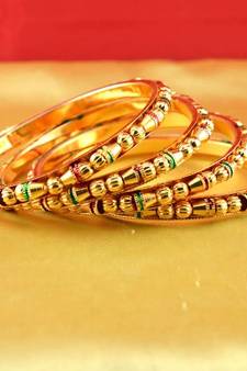 gold platted bangles 