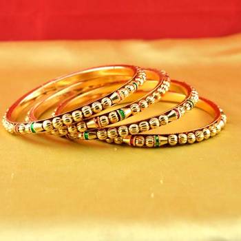 gold platted bangles size-2.6,2.8 1