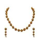 Gold gold plated antique gold Copper   Necklace  Pair of Earring