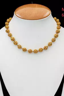 Gold gold plated antique gold Copper   Necklace  Pair of Earring