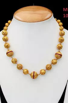 Gold gold plated antique gold Copper   Necklace  Pair of Earring