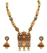 Gold gold plated antique gold Copper   Necklace  Pair of Earring