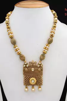 Gold gold plated antique gold Copper   Necklace  Pair of Earring