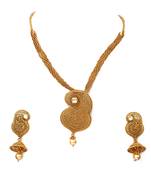 Multicolor gold plated antique gold Copper   Pendant  pair of Earrings