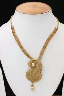Multicolor gold plated antique gold Copper   Pendant  pair of Earrings