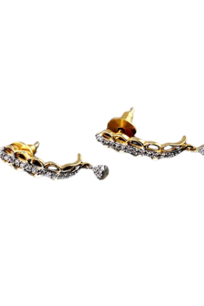 Multicolor kundan antique gold Copper   Pair of Earring