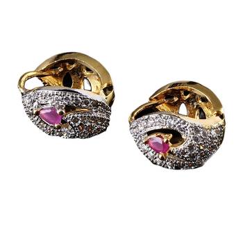 Multicolor kundan antique gold Copper   Pair of Earring 1