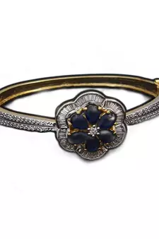 Blue gold plated antique gold Copper   Bracelets