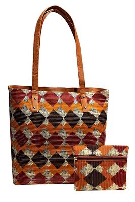 Ffc Stylish Cotton Combo Handbag Bag For Woman And Girls 1