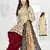 Beige Printed Cotton Unstitched Salwar Kameez With Dupatta