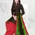 Black Floral Print Cotton Unstitched Salwar Kameez With Dupatta