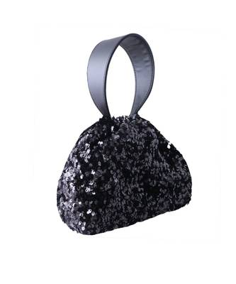 Angeline Black Shimmer Potli Bag 1