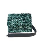 Party wear bottle green sling Bag