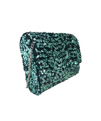 Party wear bottle green sling Bag 4