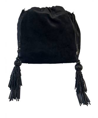 Sea Shell Design Potli Bag on a Royal Black Velvet 2