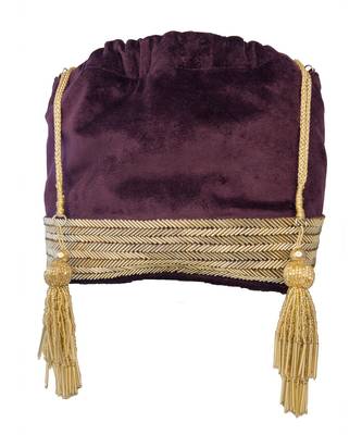 Gold Designer Work Potli Bag on Royal Purple Velvet 6