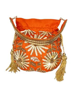 Orange Potli Bag 2