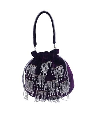 Angeline Purple Designer Potli Bag 4