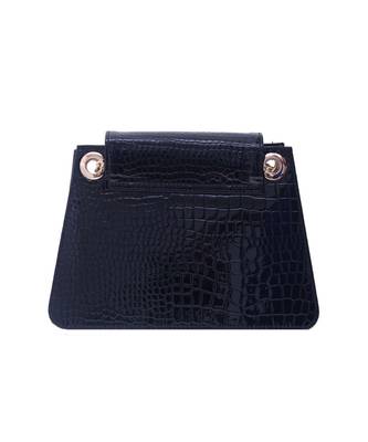 Crocodile design Black Sling Bag 2