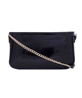 Glossy Black Sling Bag 1
