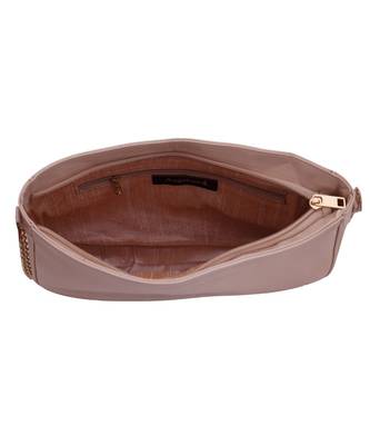Glossy Beige Sling Bag 3