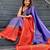 Blue Kanjivaram Soft Pure Silk Saree With Blouse Piece