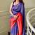Blue Kanjivaram Soft Pure Silk Saree With Blouse Piece