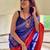Blue Kanjivaram Soft Pure Silk Saree With Blouse Piece