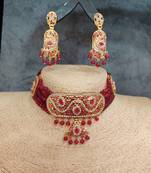 Red cubic zirconia chokers