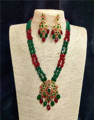 Multicolor cubic zirconia necklace-sets 1
