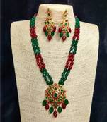 Multicolor cubic zirconia necklace-sets