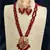 Red cubic zirconia necklace-sets