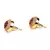 Multicolor Gold plated Stone Earrings