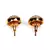 Multicolor Gold plated Stone Earrings
