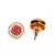 Multicolor Gold plated Stone Earrings
