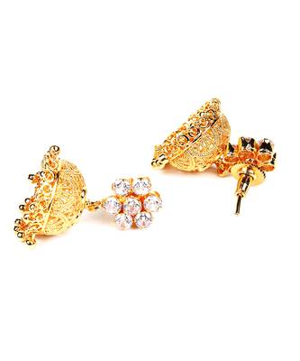 Gold Plated Stone Earrings 3