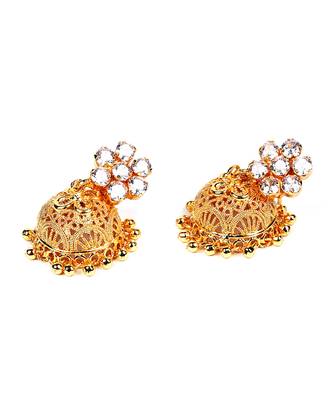 Gold Plated Stone Earrings 4