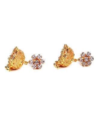 Gold Plated Stone Earrings 5