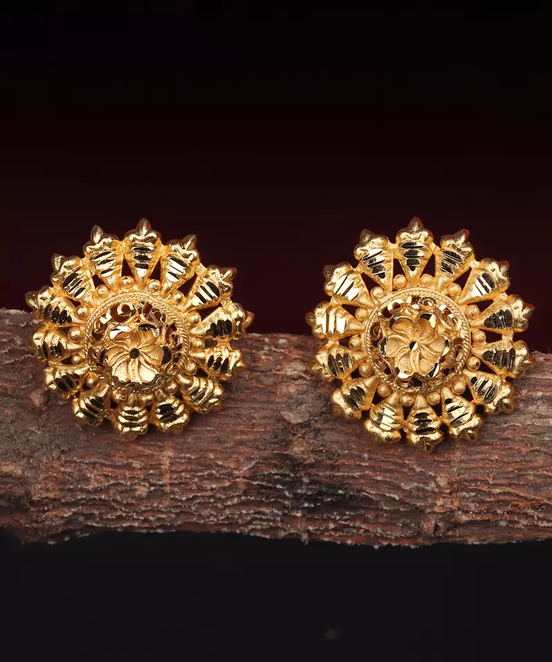 Gold earrings