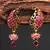 Pink Gold plated Stone Earrings